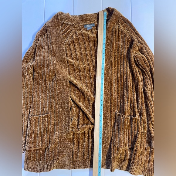 Natural Reflections Chenille Cardigan, Size XL, EUC - Picture 6 of 7
